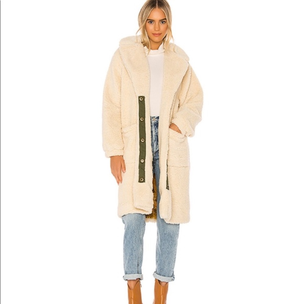 Free People Tessa Oatmeal Teddy Coat